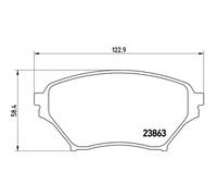 BREMBO Brake Pad Set P49029 Front Axle - Maximum Driving Comfort Performance