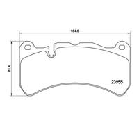 BREMBO Brake Pad Set P50092 Front or Rear Axle - Maximum Driving Comfort