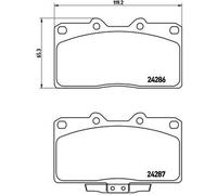 Brembo Front Brake Pad Set fits Mitsubishi 3000 GT 1989-1999 3.0