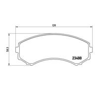 BREMBO Brake Pad Set P54029 Front Axle - Maximum Driving Comfort Performance