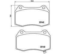 Fits NISSAN 350 Z Brembo Brake Pads Front Roadster 2003-