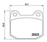 BREMBO Brake Pad Set P59025 Front Axle - Maximum Driving Comfort & Performance
