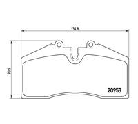 BREMBO Brake Pad Set P65005 Front or Rear Axle - Maximum Driving Comfort