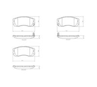 BREMBO Brake Pad Set P78007 Front Axle - Maximum Driving Comfort Performance