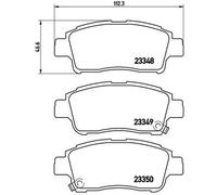 BREMBO Brake Pad Set P83050 Front Axle - Maximum Driving Comfort Performance