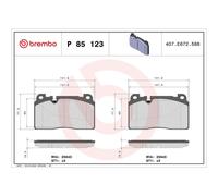 Brake Pads Set fits AUDI A7 4G 3.0D Front 14 to 18 Brembo 8R0698151AA Quality