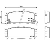 BREMBO P 59 021 Brake pad set