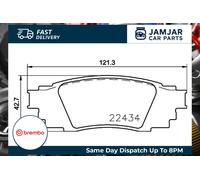 Brembo Rear Brake Pads P 83 160 for Lexus Toyota