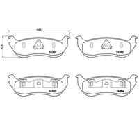 BRAKE PAD SET DISC BRAKE FOR FORD USA EXPLORER/SUV ESCAPE MERCURY 4.0L 6cyl 2.5L