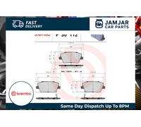 BREMBO P 30 112 Brake pad set