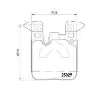 BREMBO P 06 087 Brake pad set