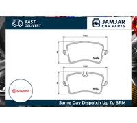 BREMBO P 85 119 Brake pad set