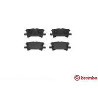 BREMBO Brake Pad Set Rear With Anti-Squeak Plate Fits Lexus RX Toyota Harrier