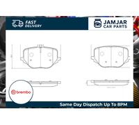 BREMBO P 50 170 Brake pad set