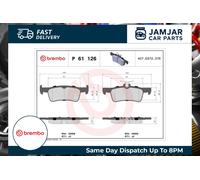 BREMBO Brake Pad Set Rear With Anti-Squeak Plate Fits Peugeot 308 308 SW P61126
