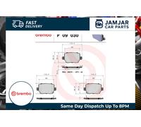 BREMBO Brake Pad Set Rear With Anti-Squeak Plate Fits Tesla Model 3 Model Y