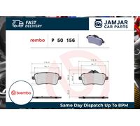 BREMBO Brake Pad Set Rear With Caliper Screws Fits Mercedes GL-Class GLE GLS