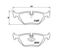 Brake pads P 06 013 BREMBO for BMW WIESMANN