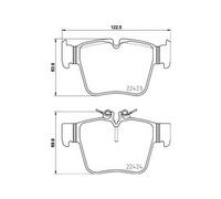 Brake pads P 50 133 BREMBO for MERCEDES-BENZ C-CLASS C-CLASS T-Model GLC