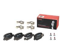Brembo Brake Pads Rear With Anti-Squeak Plate Without Accessories Fits Fiat 500L