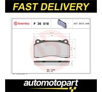 Brembo Brake Pad Set P 36 018 Prime Line Front 4 pcs excluding wear warning contact