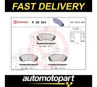 Brembo Brake Pads Set fits KIA SEDONA Mk2 2.9D Front 2006 on J3(CRDi) 581014DA00