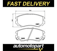 Brembo Brake Pads Set fits KIA SPORTAGE 2.0D Front 2004 on D4EA 581011FE00 New