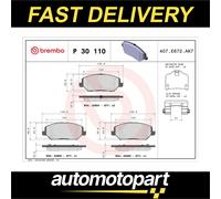 Brembo Brake Pads Set fits KIA XCEED CD 1.6 Front 2019 on G4LE Quality Brand New