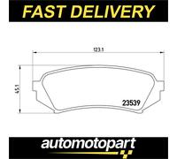 Brake pads P 83 049 BREMBO for TOYOTA LEXUS