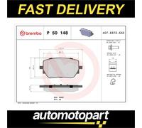 BREMBO P 50 148 Brake pad set