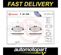 Brake pads P 50 049 BREMBO for MERCEDES-BENZ E-CLASS T-Model E-CLASS