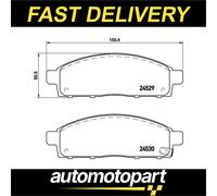 BREMBO P 54 038 Brake pad set
