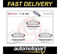 Brake pads P 54 055 BREMBO for MITSUBISHI FIAT