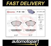 Brake pads P 61 122 BREMBO for CITROËN PEUGEOT OPEL VAUXHALL DS TOYOTA FIAT JEEP