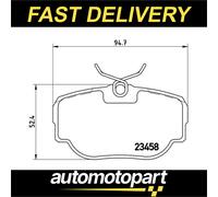 Brake pads P 44 009 BREMBO for LAND ROVER RANGE ROVER Mk II DISCOVERY Mk II