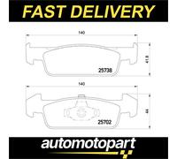 Brake pads P 68 060 BREMBO for DACIA RENAULT
