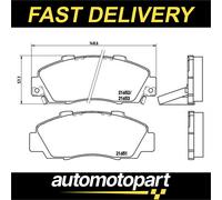Brembo Brake Pads Set fits ROVER 623 RH 2.3 Front 93 to 99 H23A3 GBP90329 New