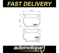 BREMBO P 78 016 Brake pad set