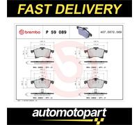 BREMBO P 59 089 Brake pad set