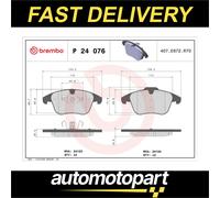 P 24 076X Brake Pad Set Front Braking Fits Ford S-Max Galaxy 2 MK2 Van By Brembo