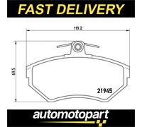 Brembo Brake Pad Front - P85032