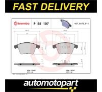 Brake Pads Set fits VW MULTIVAN Mk5 3.2 Front 04 to 09 Brembo 7H0698151C Quality