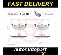Front Brake Pad Fits VW Audi Seat Skoda A1 Fabia Octavia Golf Polo Brembo P85041