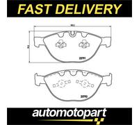 P06047 Front Brake Pad Set 4x Pads Prepared For Wear Indicator Braking By Brembo