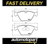 Brembo P06055 Front Disc Brake Pad - Set of 4