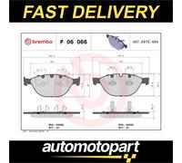 Brake pads P 06 066 BREMBO for JAGUAR BMW