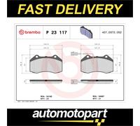 Brake pads P 23 117 BREMBO for ALFA ROMEO ABARTH