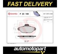 Brembo Front Brake Pad Set P23160