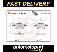 BREMBO P 24 061 Brake pad set