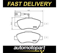 Brembo Brake Pad Set P 24 150 - Front Axle - Fiat 500 C, Ford Ka